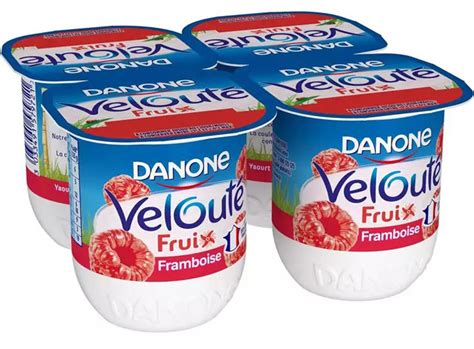 Essayez Danone Yaourt à La Framboise Mixé Brassé Velouté Fruix 4x125g