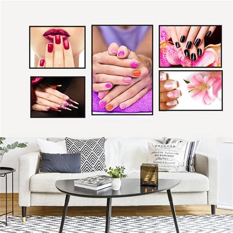 Modern Sex Nail Salon Colorful Home Decor Wall Art Nordic Canvas Painting Figure Print Poster