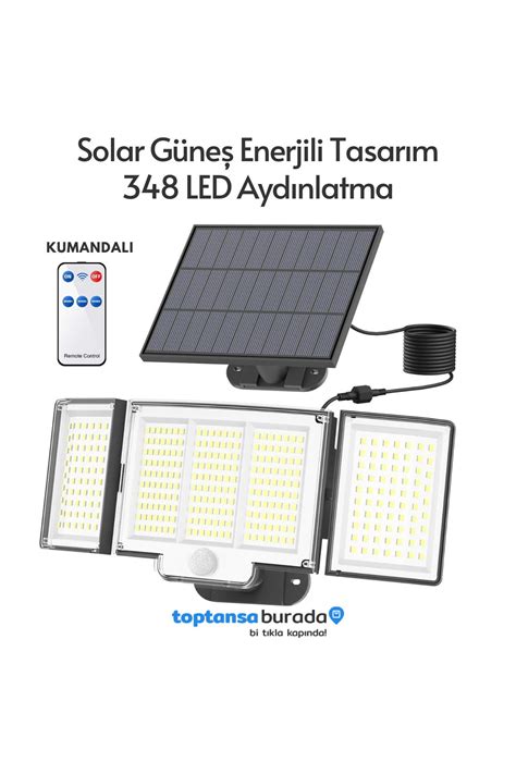 Technosmart Solar G Ne Enerjili Ledli Kumandal Hareket Sens Rl