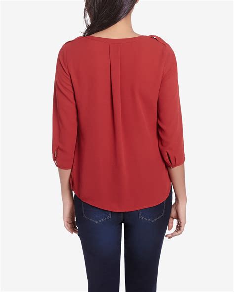 Petite 34 Sleeve Blouse Petites Reitmans