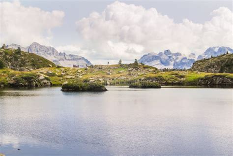 Natural Lake in the High Altitude Mountains Stock Image - Image of ...