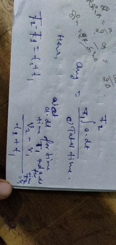 A Particle Move With Velocity V For Time T And V For Time T Along A