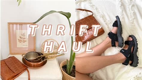 Huge Thrift Haul L Boho Home Decor L New Bedroom Light Youtube