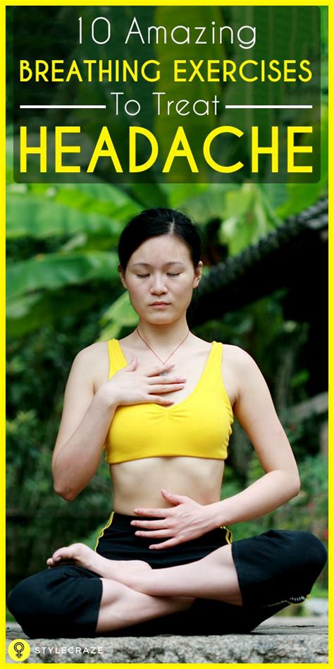 10 Amazing Breathing Exercises To Treat Headache Breathing Exercises Exercise Sinus Headache