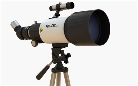 Modern Telescope - 3D Model by sanchiesp