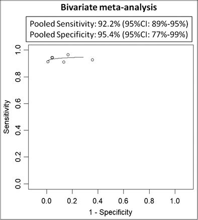 Bivariate Summary Roc Curve Of The Diagnostic Performance Of Bone