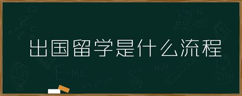 出国留学是什么流程「环俄留学」