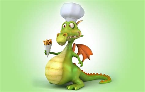 Wallpaper dragon, dragon, funny images for desktop, section животные ...