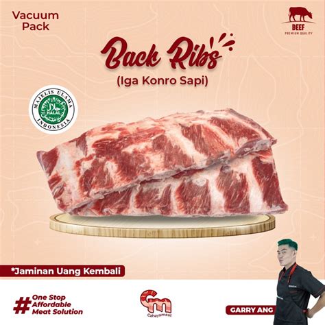 Jual Daging Sapi Iga Konro Utuh Aus Back Ribs Potongan Utuh Premium