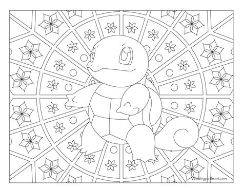 Squirtle Coloring Page