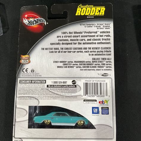 Blue Buick Riviera Hot Wheels Custom Rodder Rubber