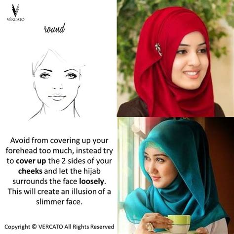 Hijab Tips For Round Face Shape Shop Muslimah Wear