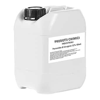 Perossido Di Idrogeno 12 40 Volumi 5 LT Prodotto Professionale