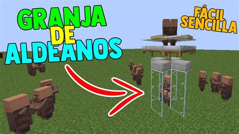 COMO hacer una GRANJA de ALDEANOS FÁCIL y SENCILLA TUTORIAL GRANJA