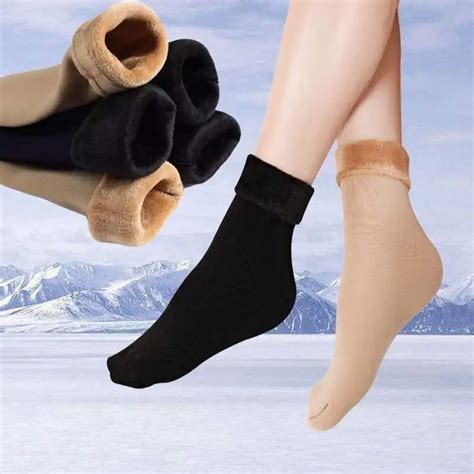 Non Slip Socks Soft Cashmere Warm Comfortable Socks 1pair Wool Womens