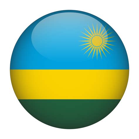 Ruanda D Bandeira Arredondada Fundo Transparente Png