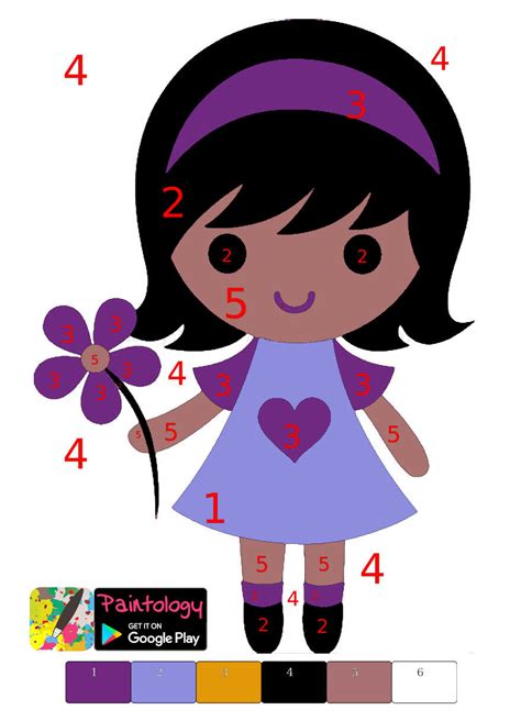 Draw A Doll Paint By Numbers Paintology Drawing App 6259