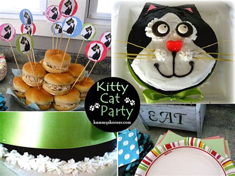 Tuxedo Kitty Cat Birthday Party Cat Birthday Party Cat Birthday Cat