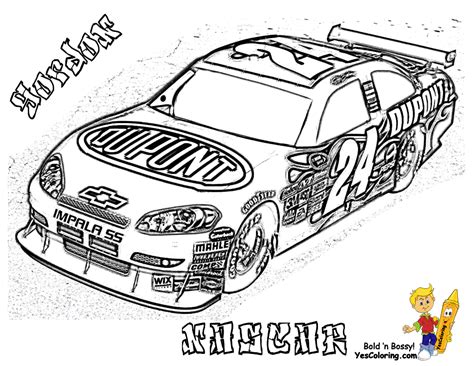 Nascar Race Car Coloring Pages