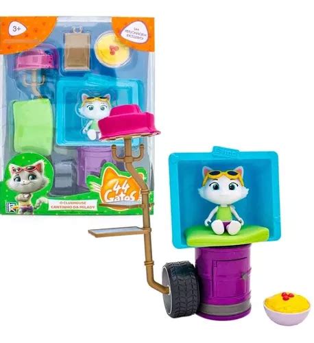 44 Gatos Playset Clubhouse Com Boneca Milady Os Buffycats Frete Grátis