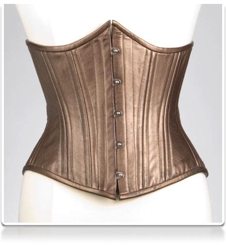 Bronze Leather Corset Scarlets Corset Corset Shop Leather Corset