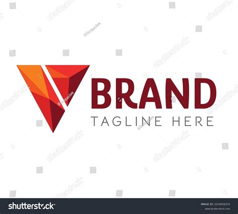 Creative Arrow Logo Pyramid Shape Company Stock Vector Royalty Free