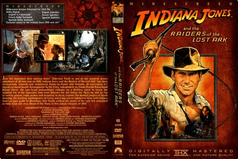 INDIANA JONES AND THE RAIDERS OF THE LOST ARK 1981 DVD COVER LABEL