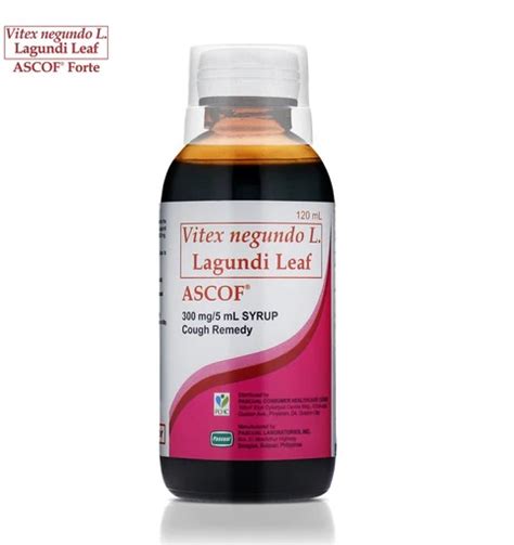 Ascof Lagundi For Kids 300mg5ml Strawberry Flavored Syrup 07182024