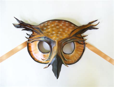 Owl Leather Mask Eagle Or Great Horned By Teonova On Deviantart