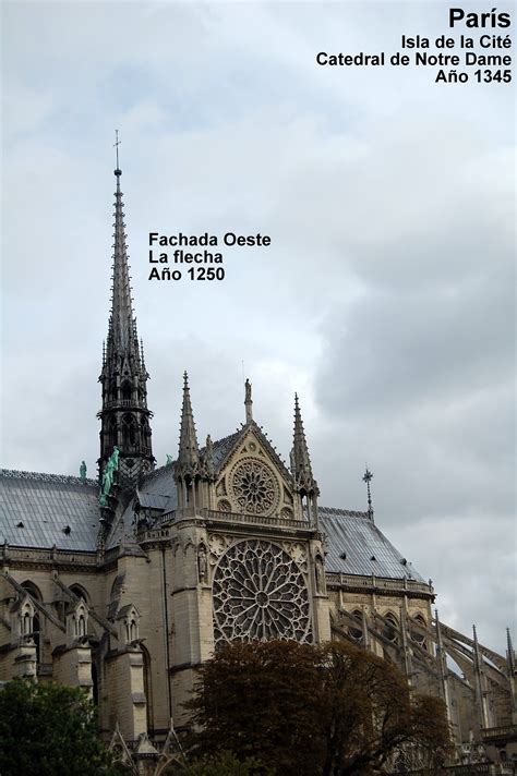 Spire Of Notre Dame De Paris Paris