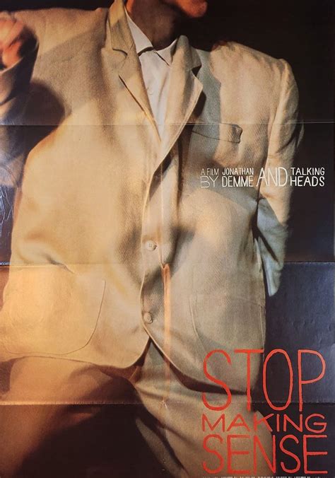 Stop Making Sense Original Vintage Movie Poster For Jonathan Demme S