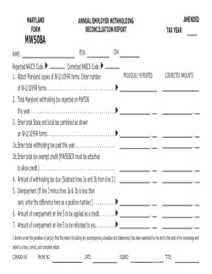 Tax Year 2023 Form MW508A Annual Employer Withholding Reconciliation