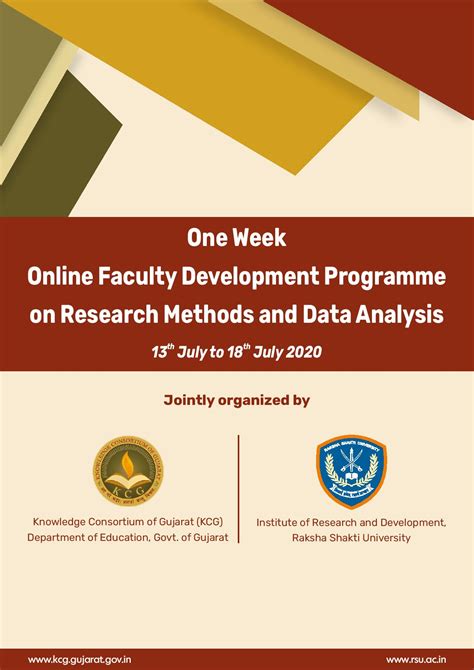 Online One Week Faculty Development Programme On Research Methods And