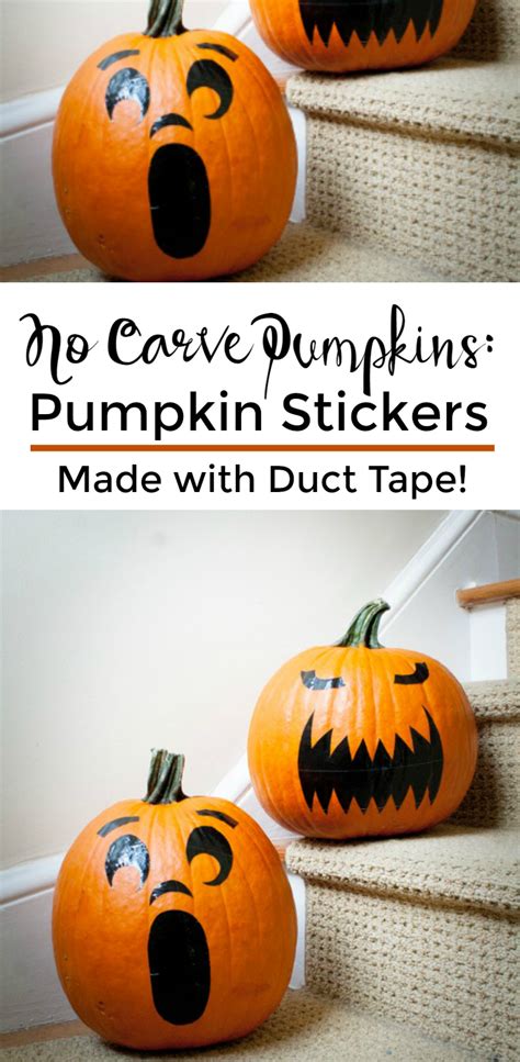 No Carve Pumpkins: Pumpkin Stickers - A Grande Life