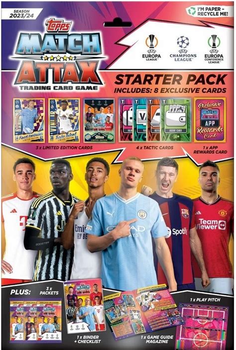 Album na karty piłkarskie Match Attax 2024 Zestaw startowy Liga