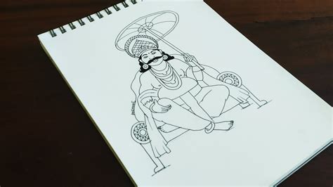 Mahabali How To Draw Maveli Sketch Easy Step By Step Happy Onam