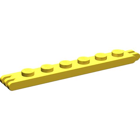 Lego Yellow Hinge Plate X With And Stubs On Ends Brick