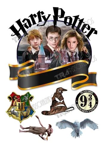 Topo De Bolo Harry Potter Personalizado Parcelamento Sem Juros