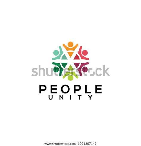 People Unity Logo Design Stock Vector (Royalty Free) 1091307149 ...