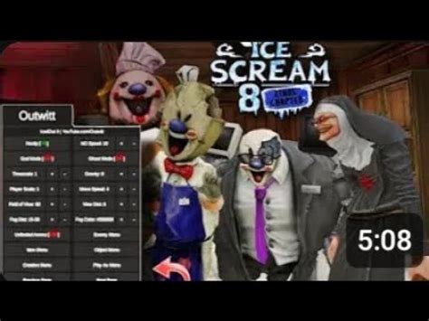 Playing Ice Scream 8 Outwitt Mod Menu It S Finaly Here YouTube