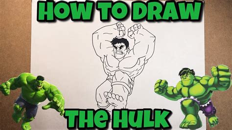 How To Draw The Hulk Avengers Step By Step Tutorial For Kids