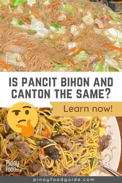 What Is The Difference Between Pancit Bihon And Pancit Canton Pancit