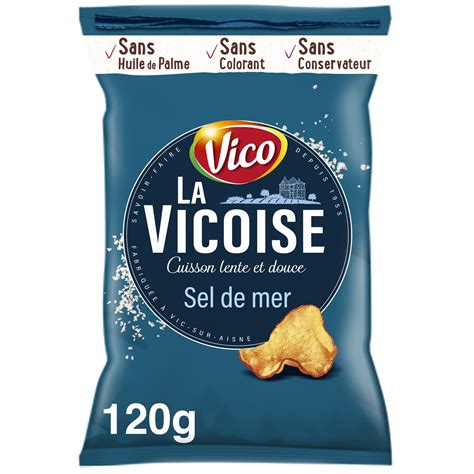 Chips sel de mer VICO le sachet de 120 g à Prix Carrefour