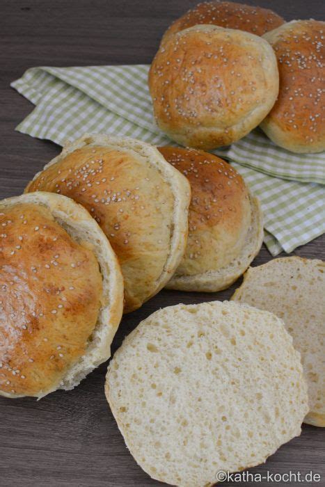 Flauschige Burger Buns Katha Kocht Burger Buns Food Hamburger Buns