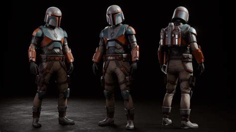 Artstation Custom Mandalorian Character Star Wars Star Wars