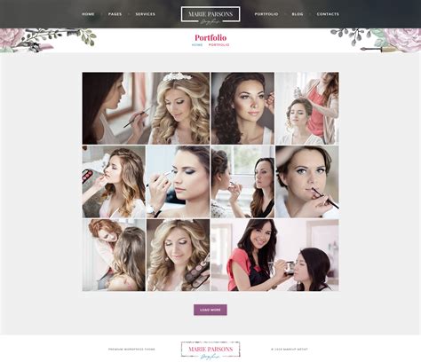 Makeup Artist Portfolio Website Template | Saubhaya Makeup