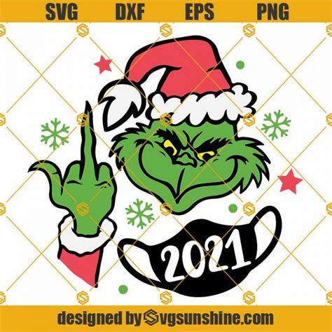 Grinch Middle Finger Svg Funny Grinch Hand Svg Png Dxf Eps