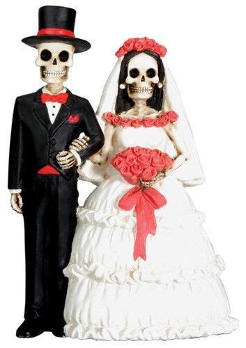 Skeleton Wedding Cake Topper Bride And Groom Couple Day Of The Dead 525h Skull Wedding Cakes