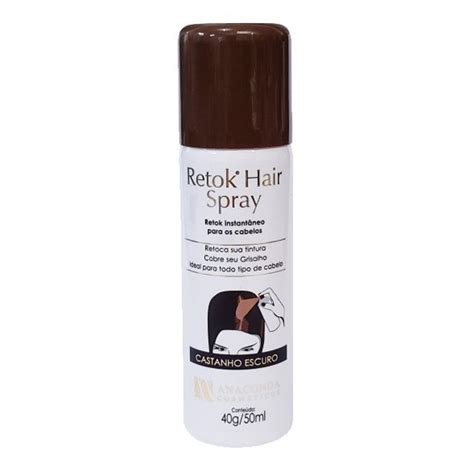 Retok Hair Spray Para Calvice E Cabelo Anaconda Cast Escuro Shopee