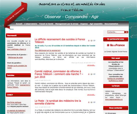 orange france telecom lobservatoire du stress accessible aux salaries